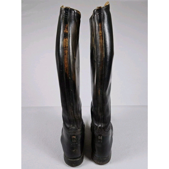 Vtg DEHNER Womens 10 Stock Dress Equestrian Riding Show Boot Leather Tall NARROW - Picture 4 of 16